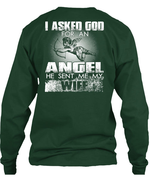 He Sent Me My Wife T Shirt, God For An Angel T Shirt