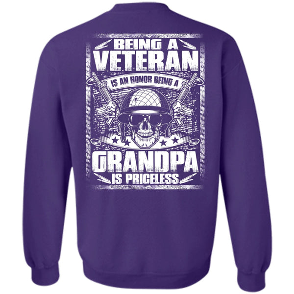 Grandpa Is Priceless T Shirt, I Love Veteran Sweatshirt
