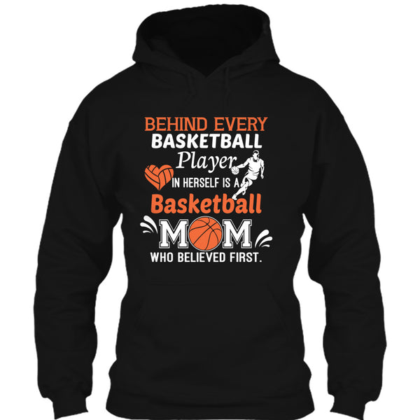 A black t-shirt with the shopify logo