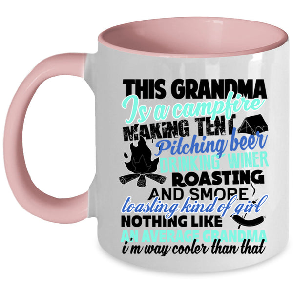 Cool Grandpa Coffee Mug, This Grandma Is A Campfire Accent Mug