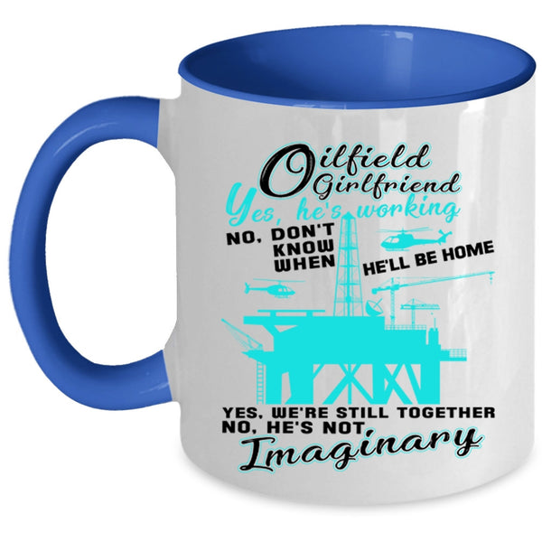 Cool Couple Coffee Mug, Oilfield Girlfriend Accent Mug