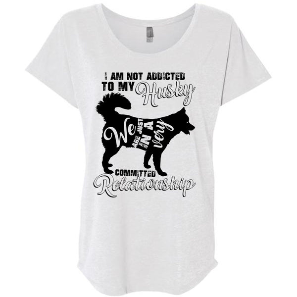 I Am Not Addicted To My Husky T Shirt, I Love Dog T Shirt, Awesome T-Shirts