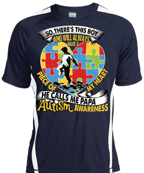 He Calls Me Papa Autism T Shirt, Piece Of My Heart T Shirt, Cool Shirt