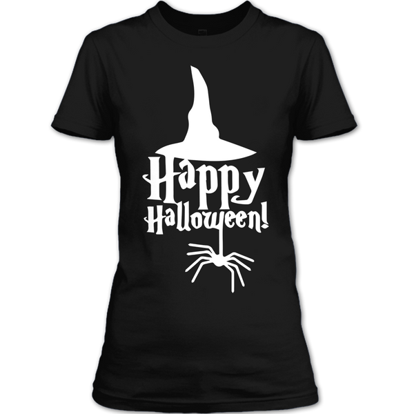 A black t-shirt with the shopify logo