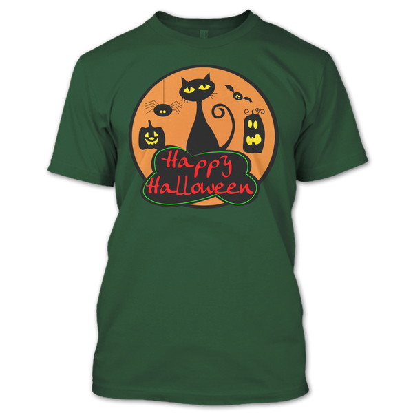 A black t-shirt with the shopify logo