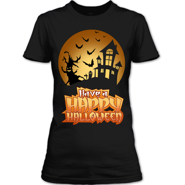 A black t-shirt with the shopify logo