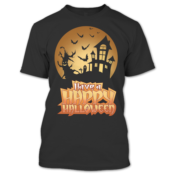 A black t-shirt with the shopify logo