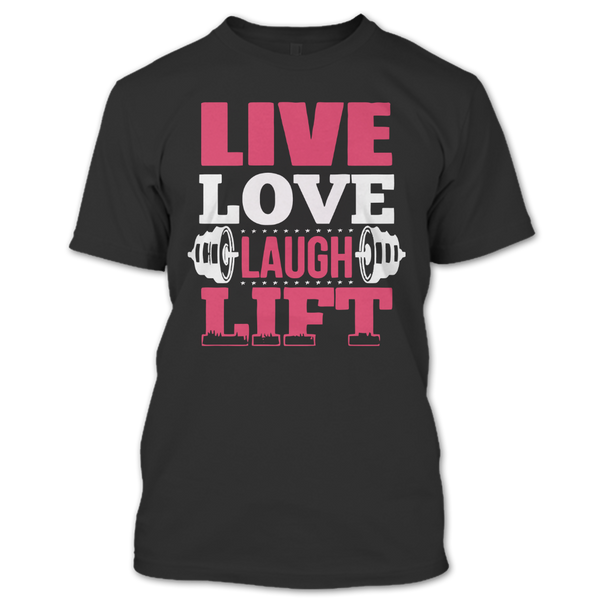 A black t-shirt with the shopify logo