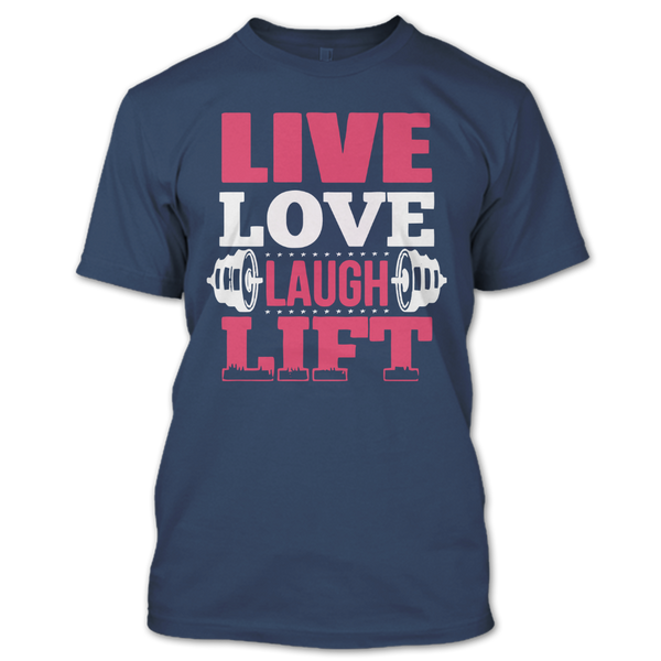 A black t-shirt with the shopify logo