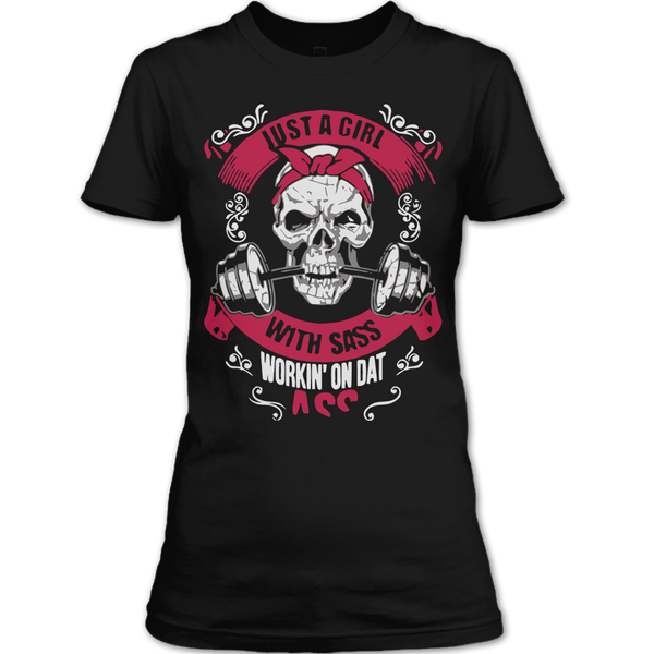 A black t-shirt with the shopify logo