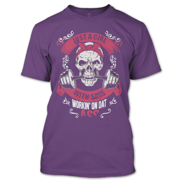 A black t-shirt with the shopify logo