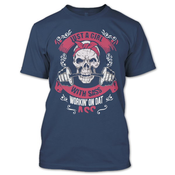 A black t-shirt with the shopify logo