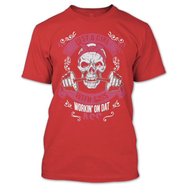 A black t-shirt with the shopify logo