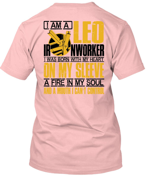 I Am A Leo Ironworker T Shirt, I Love Ironworker T Shirt