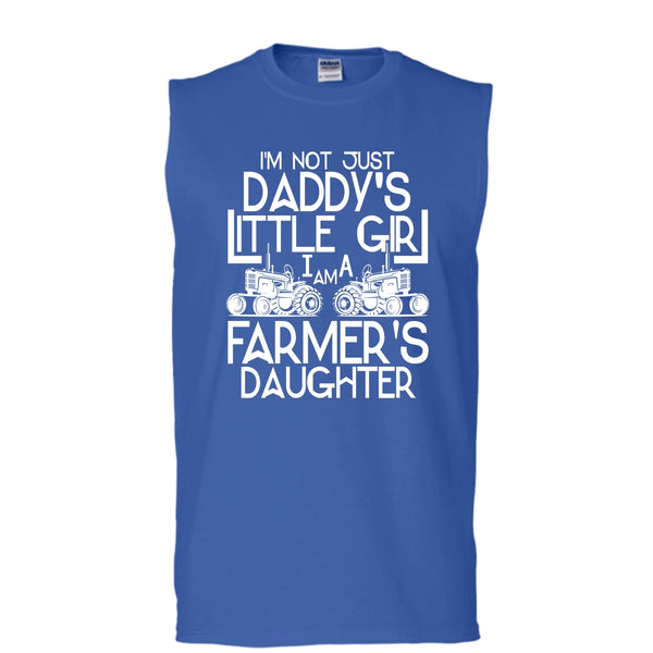 I'm Not Just A Daddy's Girl T Shirt, I'm A Daughter's Farmer T Shirt, Cool T Shirt (Men's Cotton Sleeveless)