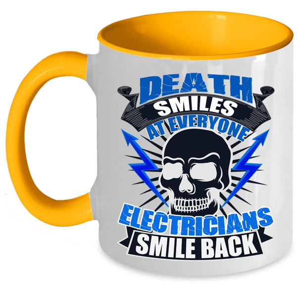 Awesome Electricians Coffee Mug, Electricians Smile Back Accent Mug