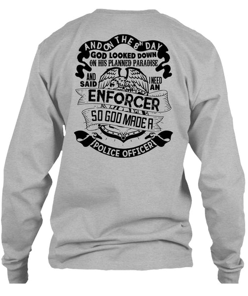 God Made A Police Officer T Shirt, I Love Police T Shirt