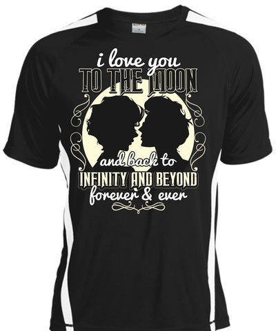 A black t-shirt with the shopify logo