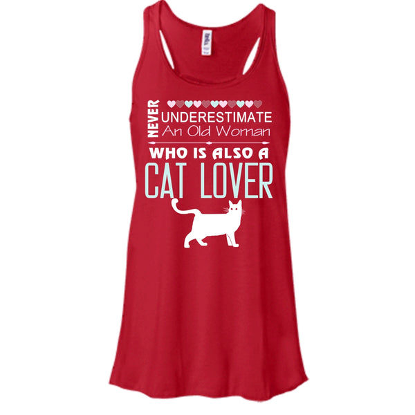 Never Underestimate An Old Woman Shirt, Who Is Also A Cat Lover Shirt
