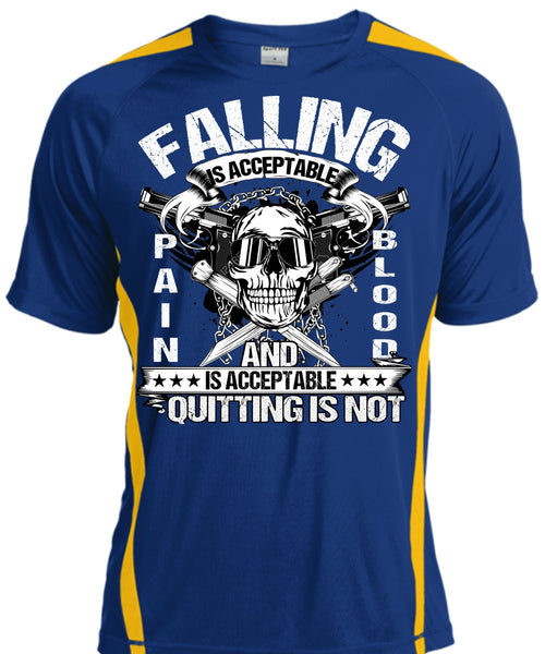 Falling Is Acceptable T Shirt, Being A Veteran T Shirt, Cool Shirt