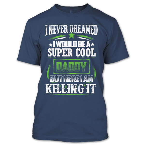 A black t-shirt with the shopify logo