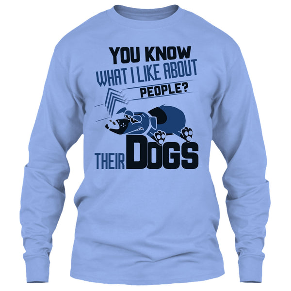 You Know what I Like About People T Shirt, Coolest Dog Lover T Shirt