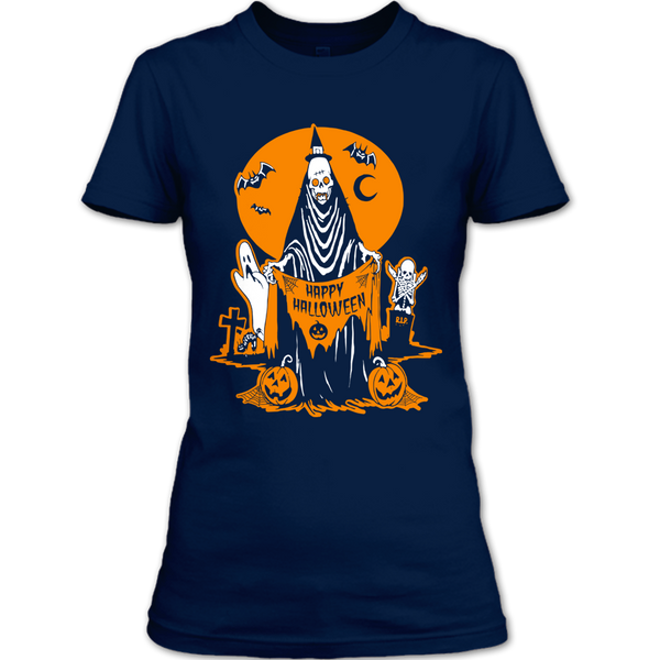 A black t-shirt with the shopify logo