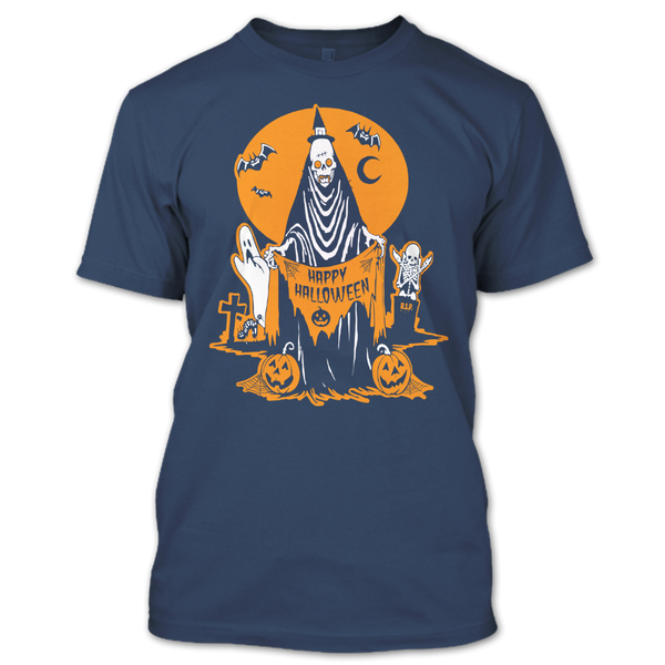 A black t-shirt with the shopify logo