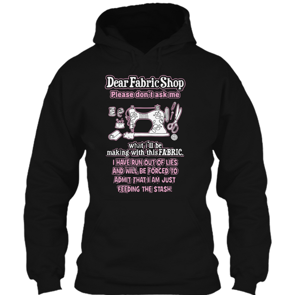 A black t-shirt with the shopify logo