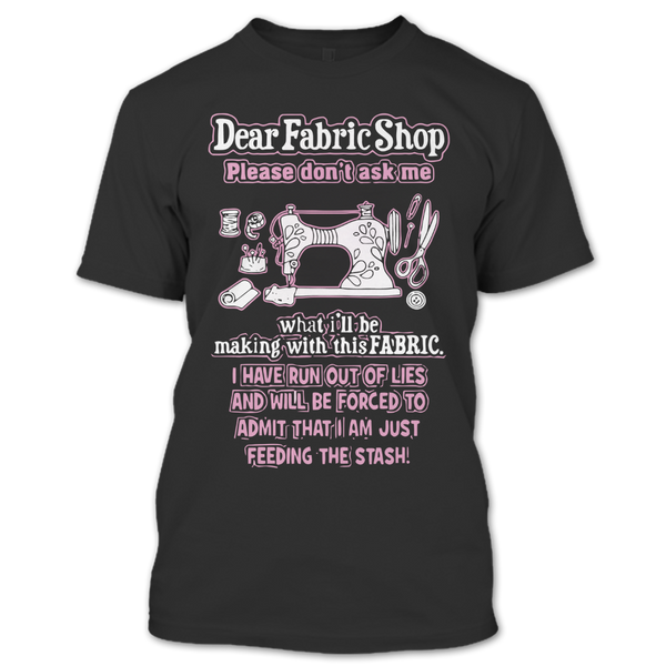 A black t-shirt with the shopify logo