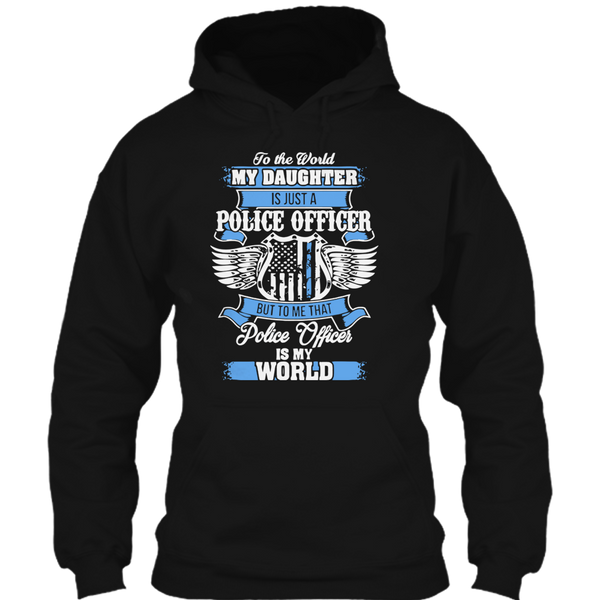 A black t-shirt with the shopify logo