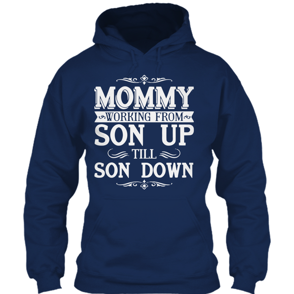 A black t-shirt with the shopify logo