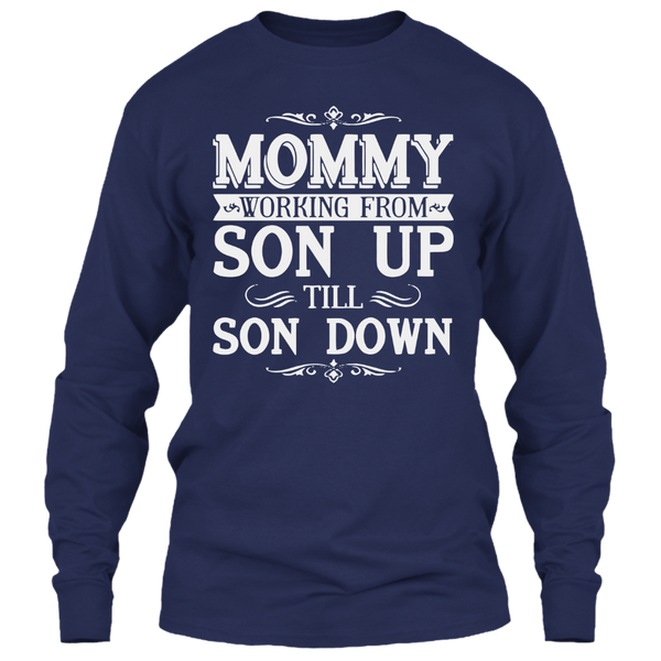 A black t-shirt with the shopify logo