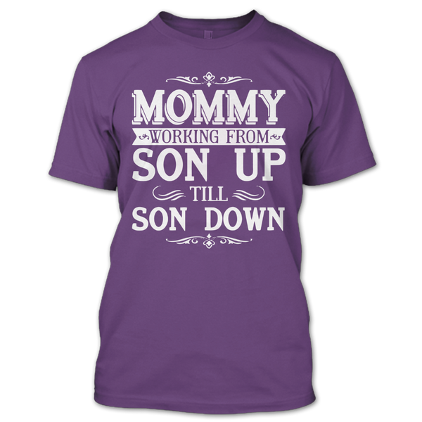 A black t-shirt with the shopify logo