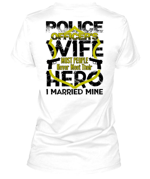 Police Officer's Wife T Shirt, I Love Wife T Shirt
