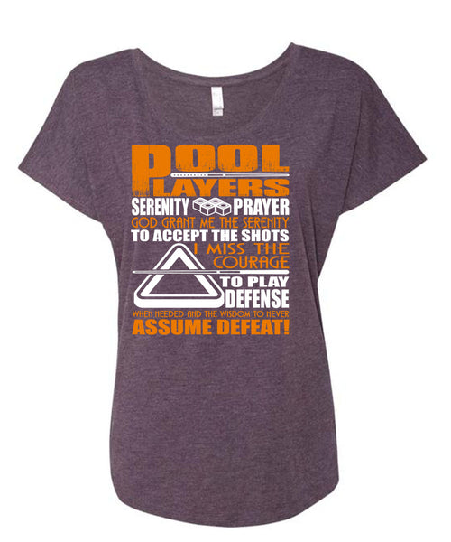 Pool Players T Shirt, I Miss The Courage T Shirt, Cool Shirt (Ladies' Triblend Dolman Sleeve)
