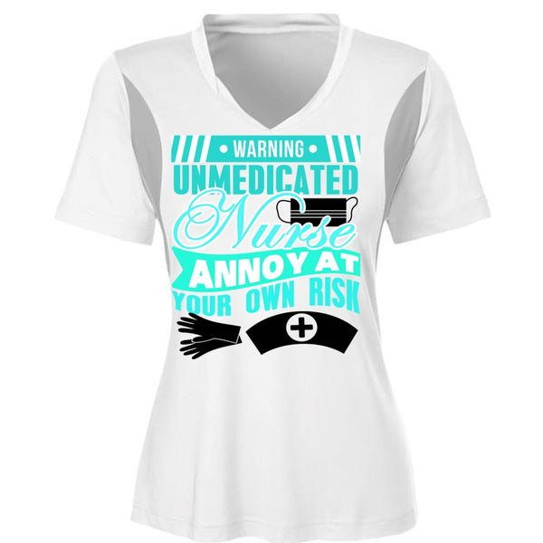 Warning Unmedicated Nurse T Shirt, I Love Nursing T Shirt, Awesome T-Shirts