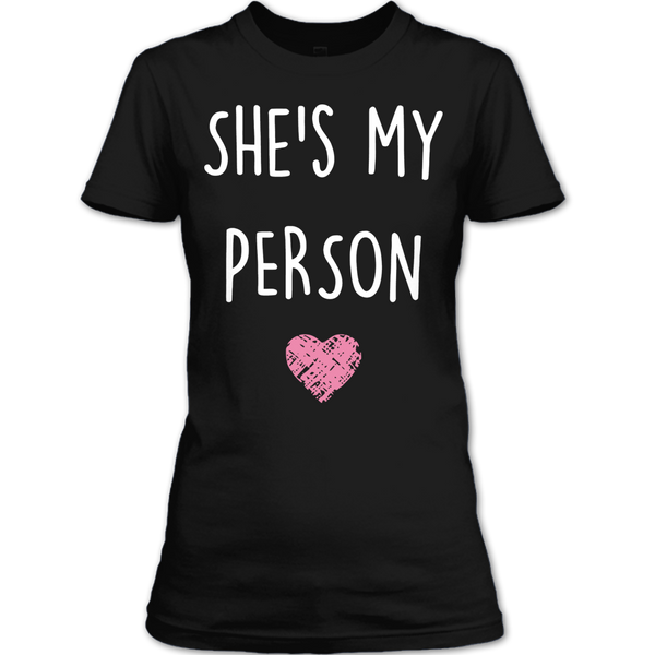 A black t-shirt with the shopify logo