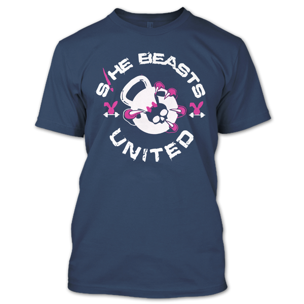 A black t-shirt with the shopify logo