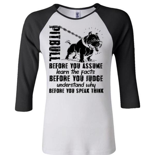 Pit Bull Before You Assume T Shirt, I Love Pit Bull T Shirt, Awesome T-Shirts