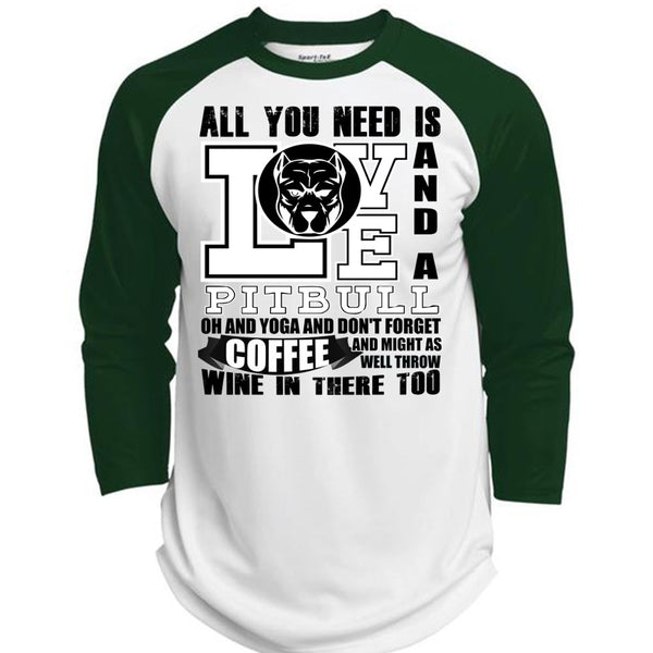 All You Need Is Love And A Pit Bull T Shirt, I Love Dog T Shirt, Awesome T-Shirts  (Polyester Game Baseball Jersey)