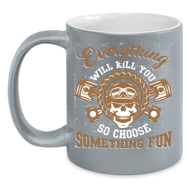 Awesome Riding Coffee Mug, Cool Gift For Biker Coffee Cup