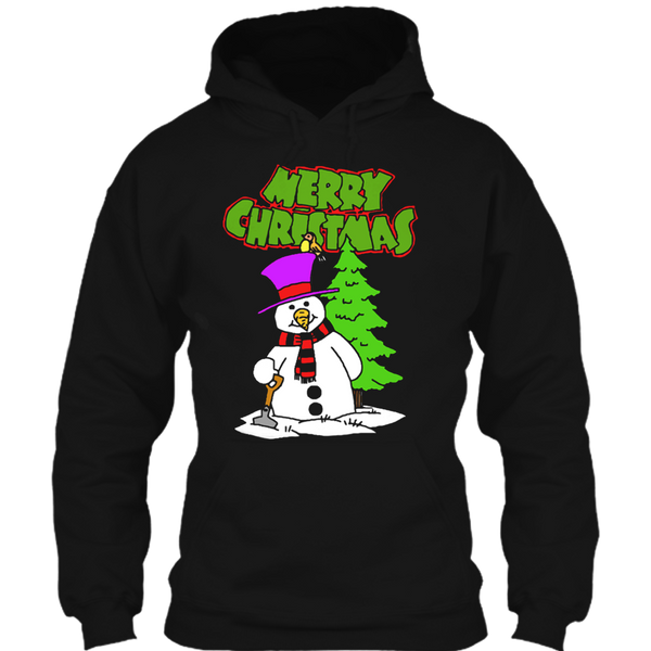 A black t-shirt with the shopify logo