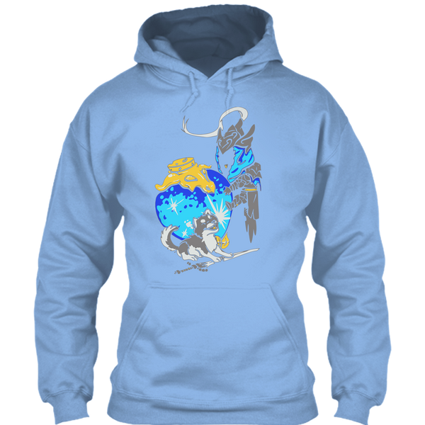 A black t-shirt with the shopify logo