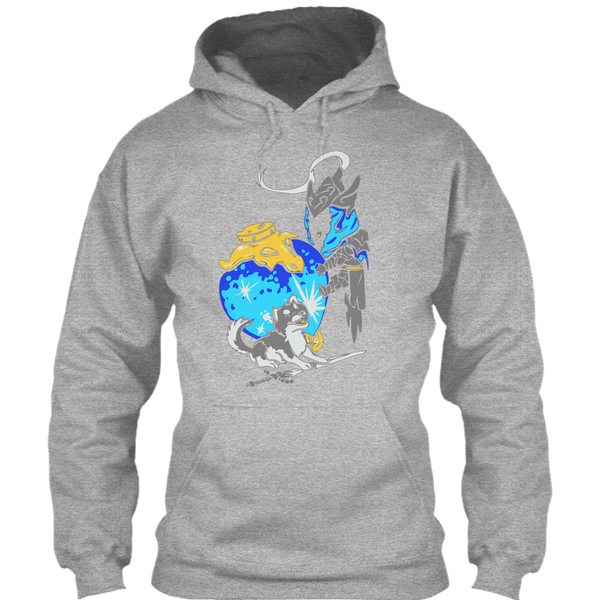 A black t-shirt with the shopify logo