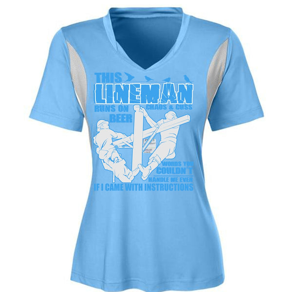 This Lineman Runs On Beer T Shirt, I Came With Instructions T Shirt, Awesome T-Shirts