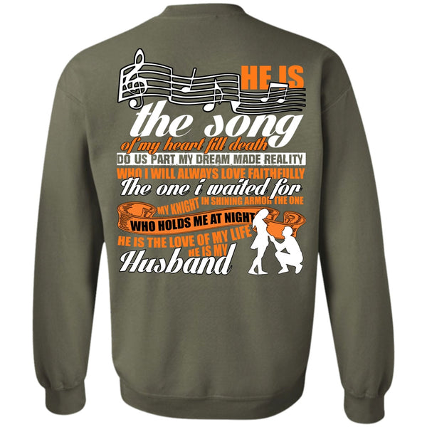 He Is My Husband T Shirt, I Love Husband Sweatshirt