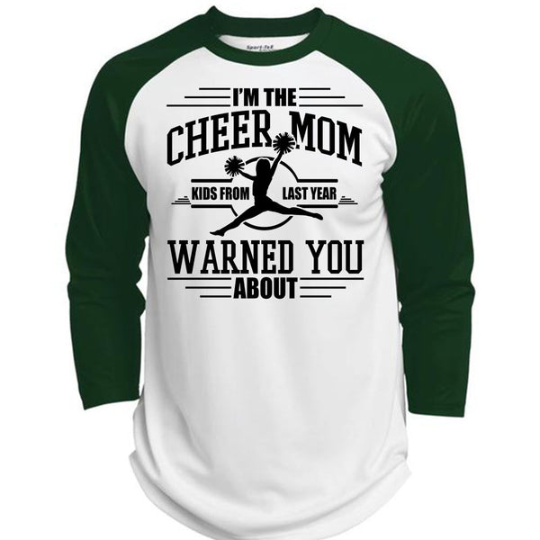 I'm The Cheer Mom T Shirt, I Love Cheering T Shirt, Awesome T-Shirts  (Polyester Game Baseball Jersey)