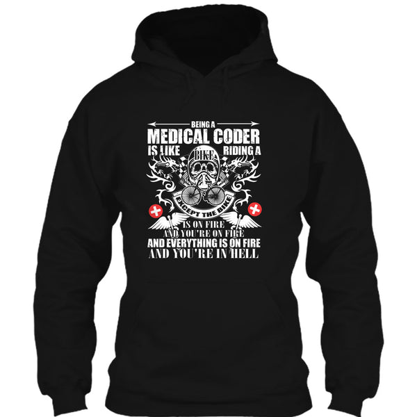 Being A Medical Coder T Shirt, Like Riding A Bike T Shirt
