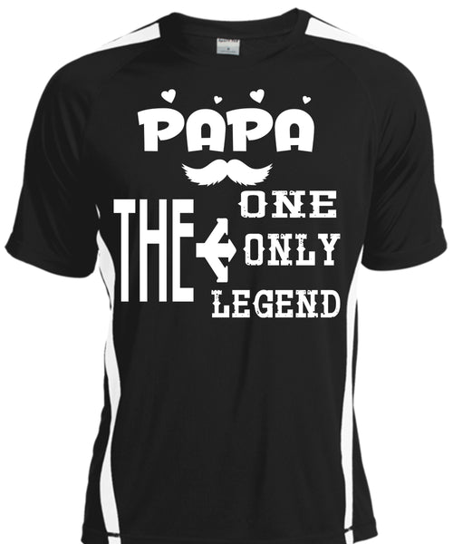 A black t-shirt with the shopify logo